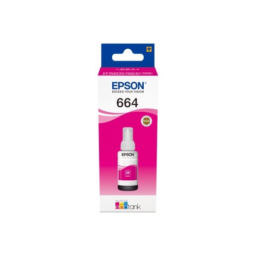 Epson T6643 Magenta - Botella de Tinta Original C13T664340