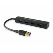 Conceptronic Hub Extensor USB3.0 a  4 Puertos USB3.0 - 5Gbps - Negro