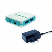Conceptronic Hub Extensor de 4 Puertos USB-A 2.0 - 480Mbps - Blanco