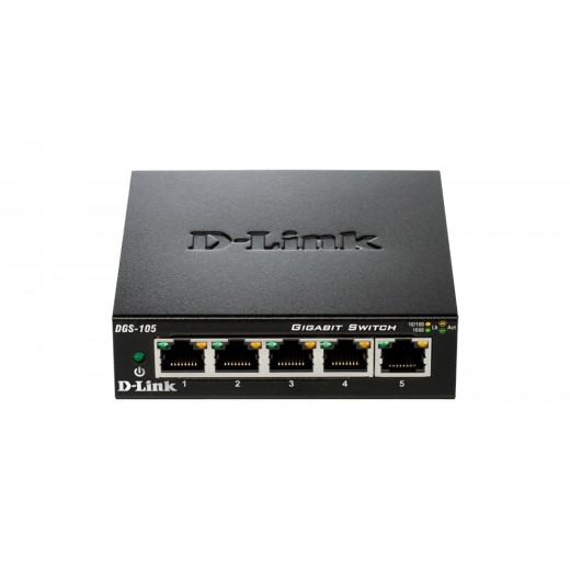 D-Link Switch 5 Puertos Gigabit 10/100/1000 Mbps - PoE