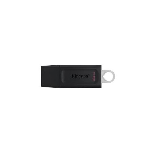 Kingston DataTraveler Exodia Memoria USB 32GB - USB 3.2 Gen 1 - Con Tapa - Enganche para Llavero - Color Negro (Pendrive)