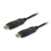 Equip Cable HDMI 1.4 Macho/Macho Acodable y Gitatorio 180º - Ancho de Banda hasta 18 Gbps. - Alta Velocidad - Longitud 3 m.