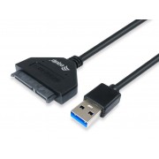 Equip Adaptador USB 3.2 a SATA - Tasa de Transferencia 5 Gbit/s - Soporta HDD SATA 1/2/3 de 2.5  pulgadas - Compatible con UASP