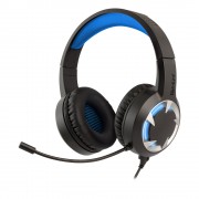 NGS GHX-510 Auriculares Gaming con Microfono USB 2.0 - Microfono Flexible - Iluminacion LED Azul - Altavoces de 40 mm - Diadema