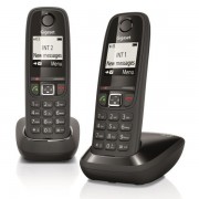 Gigaset AS405 Duo Telefono Inalambrico + 1 Supletorio - Pantalla Retroiluminada - Altavoz - Tecla Mute - Control de Volumen
