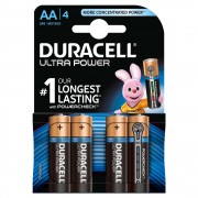 Duracell MX1500B4 Pilas Alcalinas AA LR6 1.5V Ultra Power (4 unidades)