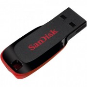 Sandisk Cruzer Blade Memoria USB 2.0 16GB - Sin Tapa - Color Negro/Rojo (Pendrive)