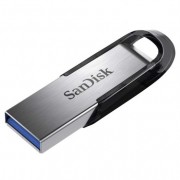 Sandisk Ultra Flair Memoria USB 3.0 16GB - Hasta 130MB/s de Transferencia - Diseño Metalico - Color Acero/Negro (Pendrive)