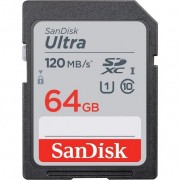 Sandisk Ultra Tarjeta SDXC 64GB UHS-I Clase 10 120MB/s