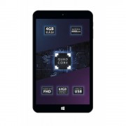 Talius Tablet 8 pulgadas Zaphyr 8005W - Windows 10 - Quad Core Intel Atom Cherry Trail Z8350 1.92 GHz - RAM 4GB DDR3 - Memoria