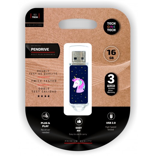TechOneTech Unicornio Dream Memoria USB 2.0 16GB (Pendrive)