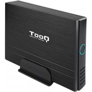 Tooq Carcasa Externa HDD 3.5 pulgadas SATA/IDE USB 2.0 con Soporte - Color Negro