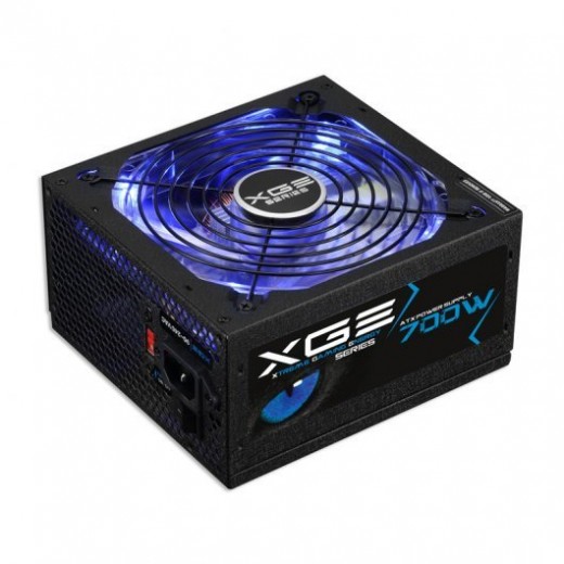 Tooq XGE II Fuente de Alimentacion Gaming 700W ATX 2.3 12V - PFC Activo - Certificacion 80 Plus Bronze - Ventilador Silencioso