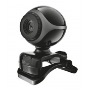 Trust Exis Webcam 640x480 USB 2.0 - Microfono Incorporado - Con Clip - Cable de 1.50m - Color Negro
