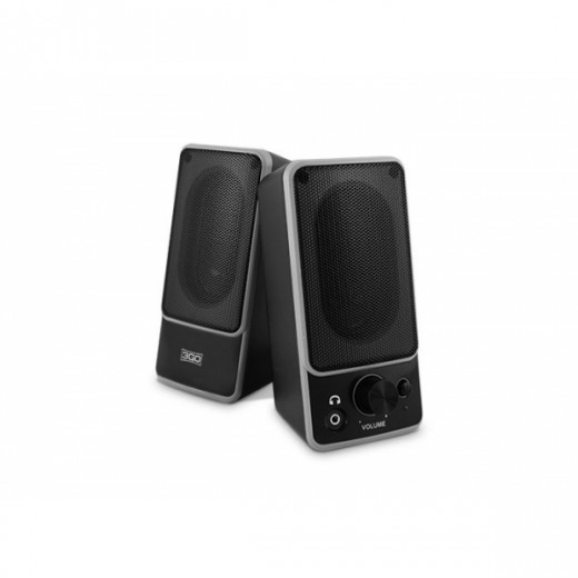 3GO W400 Altavoces 2.0 Negro