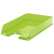 Esselte Europost Bandeja Portadocumentos - Plastico Transparente - Formato Vertical - A4 - Color Verde Transparente