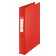 Esselte Carpeta de Anillas - Formato Folio - Capacidad para 190 Hojas - 4 Anillas de 25mm - Color Rojo