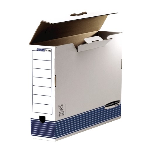 Fellowes Bankers Box Caja de Archivo Definitivo 100mm A3 - Montaje Automatico Fastfold - Carton Reciclado Certificacion FSC