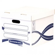 Fellowes Bankers Box Basic Contenedor de Archivos - Montaje Manual - Carton Reciclado Certificacion FSC