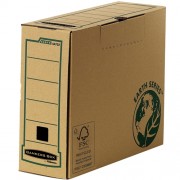 Fellowes Bankers Box Earth Caja de Archivo Definitivo A4 100mm - Montaje Manual - Carton Reciclado Certificacion FSC - Color Ma