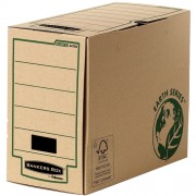 Fellowes Bankers Box Earth Caja de Archivo Definitivo A4 150mm - Montaje Manual - Carton Reciclado Certificacion FSC - Color Ma