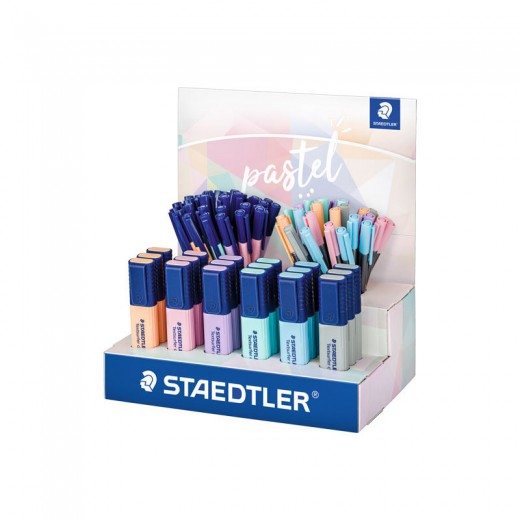 Staedtler Expositor con 78 Rotuladores Pastel - Modelos Textsurfer Classic