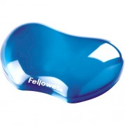 Fellowes Crystal Reposamuñecas Flexible de Gel - Resistente a las Manchas - Color Azul