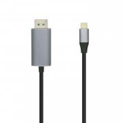 Aisens Cable Conversor USB-C a Displayport 4K@60HZ - USB-C/M-DP/M - 1.8M - Color Negro
