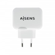 Aisens Cargador USB 17W 5V/3.4A - 2xUSB con Control AI - Color Blanco