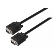 Aisens Cable SVGA - HDB15/Macho-HDB15/Macho - 1.8m para Monitor - Televisor y Proyector - Color Negro