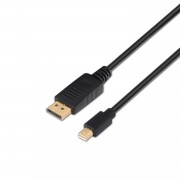 Aisens Cable Mini DP a Displayport V1.2 4K@60Hz - mDP/M-DP/M - 3.0m - 4K - Color Negro