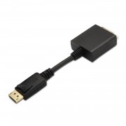 Aisens Conversor Displayport a DVI Single Link - DP/M-DVI/H - 15cm - Color Negro