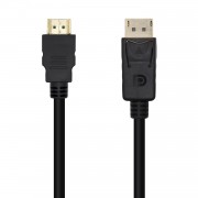 Aisens Cable Conversor Displayport a HDMI - DP/M-HDMI/M - 3.0m - Color Negro