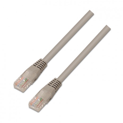 Aisens Cable de Red Latiguillo RJ45 Cat.5e UTP AWG24 - 2.0m - 10/100 Mbit/s - Color Gris