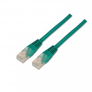 Aisens Cable de Red Latiguillo RJ45 Cat.5e UTP AWG24 - 0.5m - 10/100 Mbit/s - Color Verde