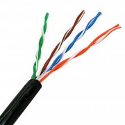 Aisens Cable de Red Exterior Impermeable RJ45 Cat.5e UTP Rigido AWG24 - Bobina de 100m - Resistente a Rayos Ultravioleta para l