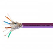 Aisens Cable de Red RJ45 Cat.7 S/FTP PIMF Rigido AWG23 con CPR - Bobina de 305m 100% Cobre para Instalacion - Color Violeta