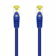 Aisens Cable de Red Latiguillo RJ45 LSZH Cat.7 600 MHz S/FTP PIMF AWG26 - 25cm - Color Azul