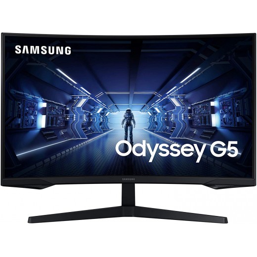 Samsung Odyssey G5 Monitor Curvo LED 32 pulgadas WQHD 144Hz FreeSync Premium - Respuesta 1ms - Angulo de Vision 178º - 16:9 -