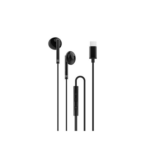 XO EP29 Auriculares Tipo C - Fuertes Graves - Cable 1.2m - Color Negro