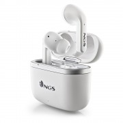 NGS Artica Crown White Auriculares Intrauditivos Bluetooth 5.1 TWS - Manos Libres - Asistente de Voz - Autonomia hasta 8h - Bas
