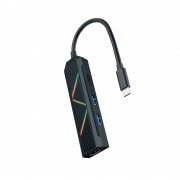 Nanocable 4 en 1 Hub USB-C 3.0 con 2x USB-A 3.0