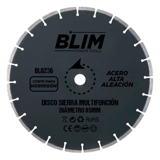 Blim Disco Corte de Hormigon y Marmol para Sierra Multifuncion 85mm