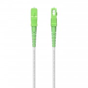 Aisens Cable Fibra Optica Latiguillo G657A2 3.0 9/125 SMF Simplex CPR Dca LSZH - SC/APC-SC/APC - 60m - Color Blanco