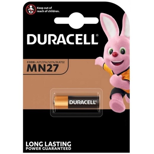 Duracell Pila Alcalina MN27 A27/27A/V27A/8LR732 12V - 1 Unidad