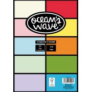 Oceans Wave Pack de 100 Hojas de Colores A4 80gr - Colores Surtidos