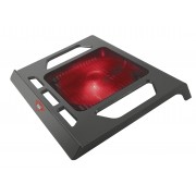 Trust Gaming GXT 220 Kuzo Base de Refrigeracion para Portatil hasta 17.3 pulgadas - Ventilador Silencioso con Iluminacion Roja