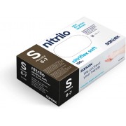 Santex Nitriflex Soft Pack de 100 Guantes de Nitrilo Talla S AQL 1.5 - Sin Polvo - Libre de Latex - Ambidiestros - No Esteriles