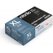 Santex Nitriflex Black Soft Pack de 100 Guantes de Nitrilo para Examen Talla XL - Sin Polvo - Libre de Latex - Ambidiestros - N