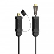 Aisens Cable HDMI V2.1 AOC con Armadura Ultra Alta Velocidad / HEC 8K@60HZ 4K@120HZ 4:4:4 48GBPS - A/M-A/M - 30M - Color Negro